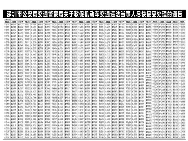 速来围观这些违法车辆！深圳交警提醒：市民可多渠道快捷处理，逾期将面临更严处罚-第6张图片-深圳弱电安装公司|深圳弱电安装工程|深圳弱电系统集成-【众番科技】