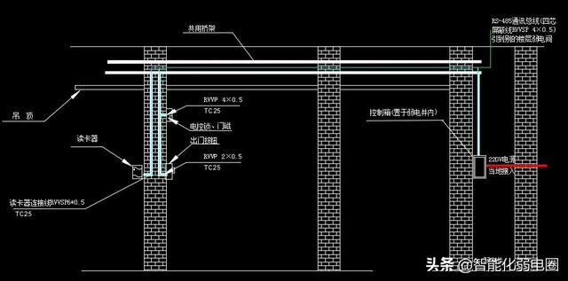 一套实用的智能化弱电系统大样图，可以作为弱电项目CAD设计素材-第10张图片-深圳弱电安装公司|深圳弱电安装工程|深圳弱电系统集成-【众番科技】