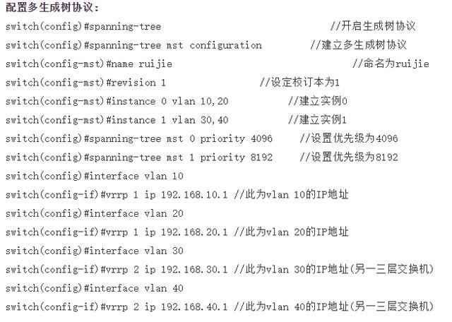 锐捷交换机常用配置命令汇总-第7张图片-深圳弱电安装公司|深圳弱电安装工程|深圳弱电系统集成-【众番科技】